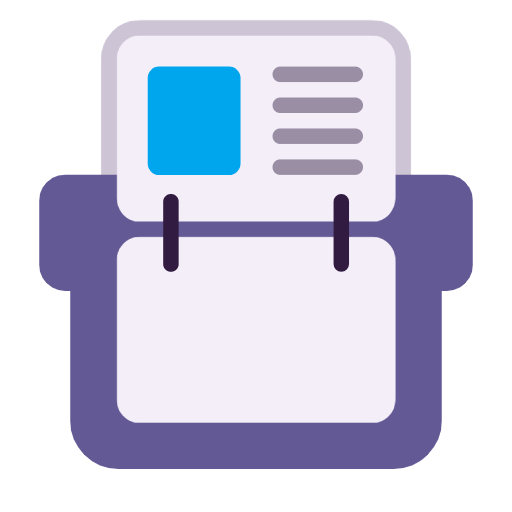 Microsoft design of the card index emoji verson:Windows-11-23H2