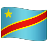 Whatsapp design of the flag: Congo - Kinshasa emoji verson:2.23.2.72