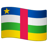 Whatsapp design of the flag: Central African Republic emoji verson:2.23.2.72