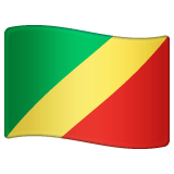 Whatsapp design of the flag: Congo - Brazzaville emoji verson:2.23.2.72