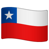 Whatsapp design of the flag: Chile emoji verson:2.23.2.72