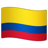 Whatsapp design of the flag: Colombia emoji verson:2.23.2.72
