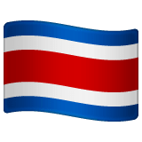 Whatsapp design of the flag: Costa Rica emoji verson:2.23.2.72
