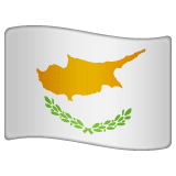 Whatsapp design of the flag: Cyprus emoji verson:2.23.2.72