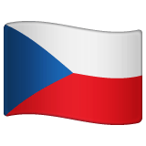 Whatsapp design of the flag: Czechia emoji verson:2.23.2.72