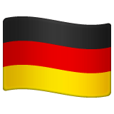 Whatsapp design of the flag: Germany emoji verson:2.23.2.72