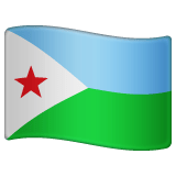 Whatsapp design of the flag: Djibouti emoji verson:2.23.2.72