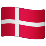 Whatsapp design of the flag: Denmark emoji verson:2.23.2.72
