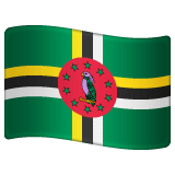 Whatsapp design of the flag: Dominica emoji verson:2.23.2.72