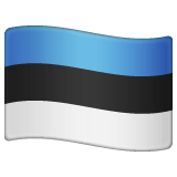 Whatsapp design of the flag: Estonia emoji verson:2.23.2.72