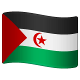 Whatsapp design of the flag: Western Sahara emoji verson:2.23.2.72