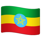 Whatsapp design of the flag: Ethiopia emoji verson:2.23.2.72