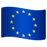 Whatsapp design of the flag: European Union emoji verson:2.23.2.72