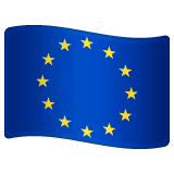 Whatsapp design of the flag: European Union emoji verson:2.23.2.72