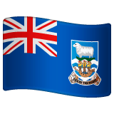 Whatsapp design of the flag: Falkland Islands emoji verson:2.23.2.72