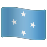 Whatsapp design of the flag: Micronesia emoji verson:2.23.2.72
