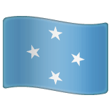 Whatsapp design of the flag: Micronesia emoji verson:2.23.2.72