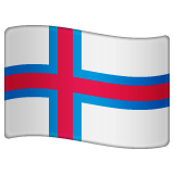 Whatsapp design of the flag: Faroe Islands emoji verson:2.23.2.72
