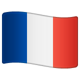 Whatsapp design of the flag: France emoji verson:2.23.2.72