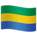 Whatsapp design of the flag: Gabon emoji verson:2.23.2.72