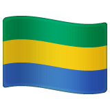 Whatsapp design of the flag: Gabon emoji verson:2.23.2.72