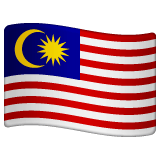 Whatsapp design of the flag: Malaysia emoji verson:2.23.2.72