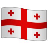 Whatsapp design of the flag: Georgia emoji verson:2.23.2.72