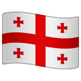 Whatsapp design of the flag: Georgia emoji verson:2.23.2.72