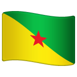 Whatsapp design of the flag: French Guiana emoji verson:2.23.2.72