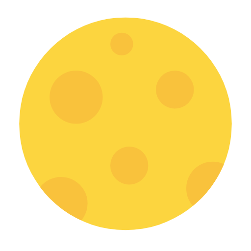 Microsoft design of the full moon emoji verson:Windows-11-23H2