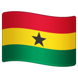 Whatsapp design of the flag: Ghana emoji verson:2.23.2.72