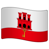 Whatsapp design of the flag: Gibraltar emoji verson:2.23.2.72