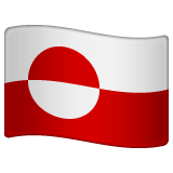 Whatsapp design of the flag: Greenland emoji verson:2.23.2.72