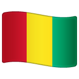 Whatsapp design of the flag: Guinea emoji verson:2.23.2.72