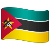 Whatsapp design of the flag: Mozambique emoji verson:2.23.2.72