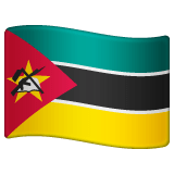 Whatsapp design of the flag: Mozambique emoji verson:2.23.2.72