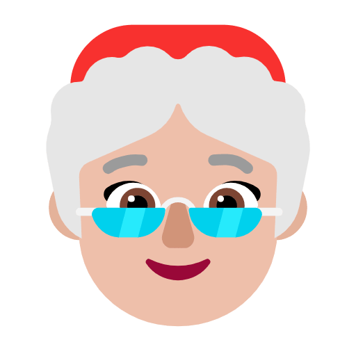 Microsoft design of the Mrs. Claus: medium-light skin tone emoji verson:Windows-11-23H2