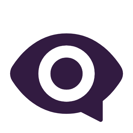 Microsoft design of the eye in speech bubble emoji verson:Windows-11-23H2