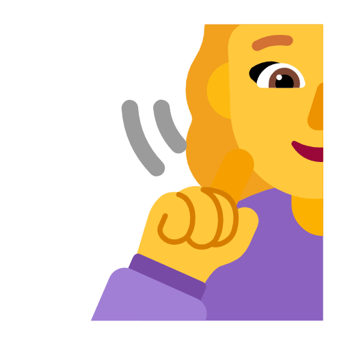 Microsoft design of the deaf man emoji verson:Windows-11-23H2