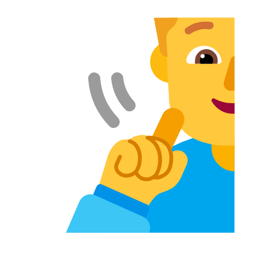 Microsoft design of the deaf woman emoji verson:Windows-11-23H2