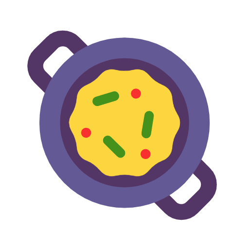 Microsoft design of the shallow pan of food emoji verson:Windows-11-23H2