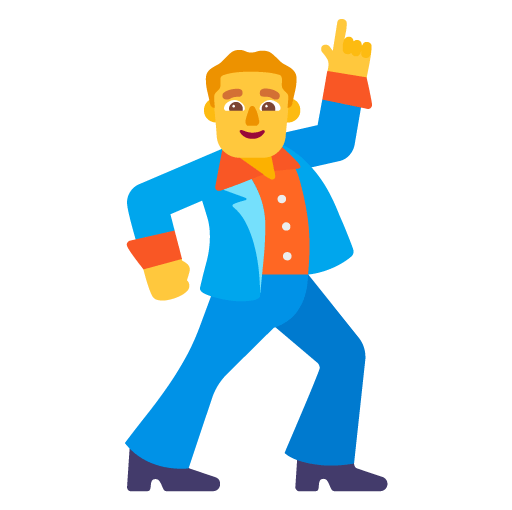 Microsoft design of the man dancing emoji verson:Windows-11-22H2