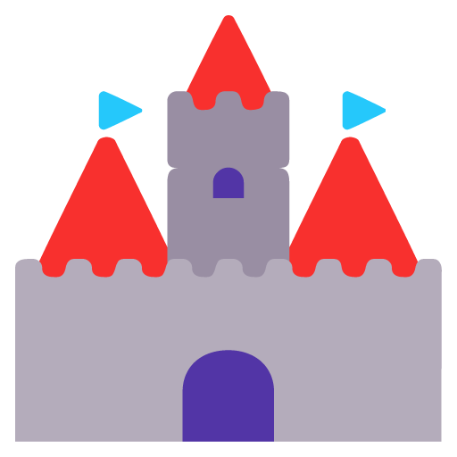 Microsoft design of the castle emoji verson:Windows-11-22H2