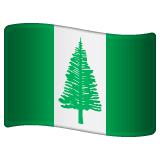 Whatsapp design of the flag: Norfolk Island emoji verson:2.23.2.72