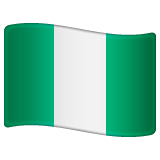 Whatsapp design of the flag: Nigeria emoji verson:2.23.2.72