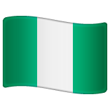 Whatsapp design of the flag: Nigeria emoji verson:2.23.2.72