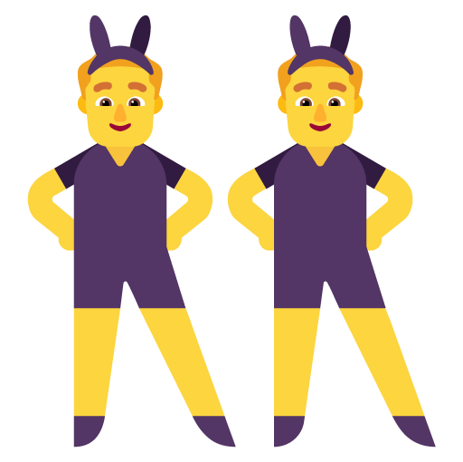Microsoft design of the men with bunny ears emoji verson:Windows-11-22H2