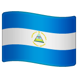Whatsapp design of the flag: Nicaragua emoji verson:2.23.2.72