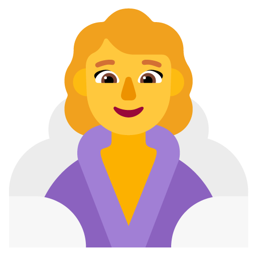 Microsoft design of the woman in steamy room emoji verson:Windows-11-22H2