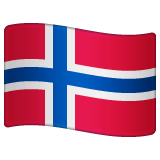 Whatsapp design of the flag: Norway emoji verson:2.23.2.72